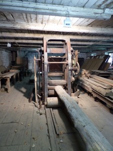 Das Sägegatter im stillgelegten Sägewerk von Elmstein